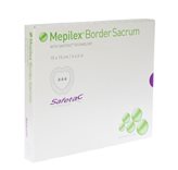 Mölnlycke® Mepilex® Border Sacrum Medicazione In Schiuma All-In-One Per La Zona Sacrale Con Safetac® Misura 15x15cm 5 Pezzi