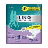 LINES SPECIALIST Pannoloni A Mutandina Livello SUPER/MAXI Mis Grande 12 Pezzi