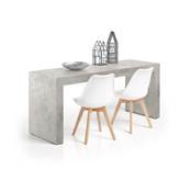 Tavolo Fisso Evolution 180x60, Grigio Cemento con Due Gambe