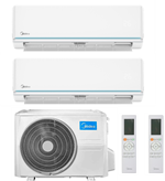 CLIMATIZZATORE MIDEA DUAL SPLIT EVOLUTION 9000+12000 BTU CON GAS R32 WI-FI OPTIONAL A++  M2OE-18HFN8-Q