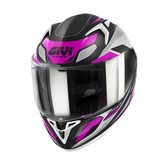 GIVI H50.8 Brave - Matt Black/ Silver/ Pink (Taglia Casco: S/55-56)