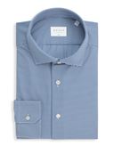 Camicia Collo francese piccolo Fantasia Armaturato Blu