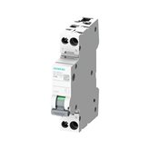 Interrupteur magnétothermique Siemens 16A 1P+N 4.5 KA courbe C 1 Modules 5SL30167