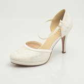 Avalia MAYA scarpe sposa in pizzo avorio con cinturino - 38