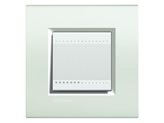 Placca quadra 2 moduli Bticino Livinglight - bianca LNA4802BI