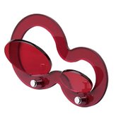 Emporium AppendiAbiti Orbit Sinistro a 4 Ganci 25x15xh6,5 cm color Rosso