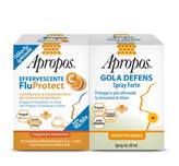 Apropos Gola Defens Spray Forte + Compresse effervescenti alla vitamina C - Per mal di gola e difese immunitarie