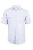 Uvaspina Camicia uomo mezza manica con righe blu - XXL / Celeste