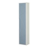 Colonna sospesa da bagno 30x150 azzurro polvere con ripiani Furore