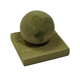 Sfera in legno supporto per palo 7 x 7 cm (Diametro sfera: 60 mm)