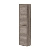 Colonna bagno sospesa H. 140 cm 2 ante serie Oasi rovere in kit di montaggio