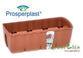 Fioriera per ringhiera balconiera CROWN, 58 cm Colore: Terracotta