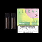 Apple Peach ELFA Pod Precaricate Elf Bar 2ml - 2 pezzi (Nicotina: 20 mg/ml - ml: 2)