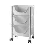 Guzzini Carrello Hold & Roll 3 Ripiani con Ruote 44.5x30.5xh69 cm Guzzini Grigio Opaco