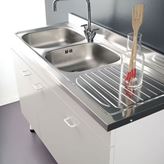 Mobile sottolavello cucina 120x50 Lady 3 ante pieghevole per lavello inox