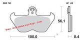 SET PASTIGLIE ANTERIORI SINTERIZZATE SBS 703 HS BMW R 1100 GS 1994/2000, R 1150 GS 1999/2001