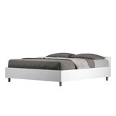 Letto matrimoniale da 160cm Nuamo bianco frassino