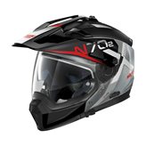 Nolan N70.2 X Bungee - Scratched Chrome Col.40 (Taglia Casco: M/57-58)