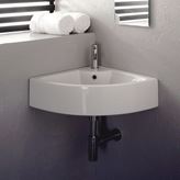 Lavabo ad angolo Square 8007/E sospeso/appoggio