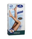 Sauber Linea Classica Open-Toe Gambaletto 140Den Microrete Colore Neutro Beige Taglia 2