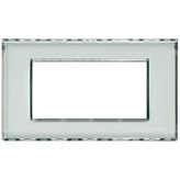 Placca 4 moduli kristall personalizzabile LivingLight LND4804KR