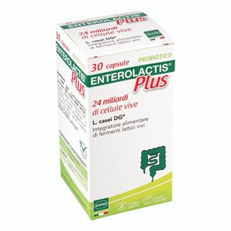 Enterolactis Plus Integratore Di Fermenti Lattici 30 Capsule - Gmm Farma Srl