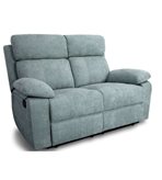 DIVANO 2P ANNIKA CON RECLINER GRIGIO/BLU (KEY)