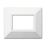 Placca AVE 44P93B "Zama 44" 3 moduli Bianco Ral 9010