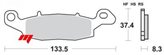 SET PASTIGLIE ANTERIORI SINTERIZZATE SBS 704-705 HS PER KAWASAKI ER-6N/ER-6F, Z 750, VERSYS 650