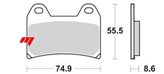 SET PASTIGLIE ANTERIORI SINTERIZZATE SBS 706 HS MOTO GUZZI GRISO 8V 1200, STELVIO, GRISO 1100