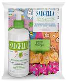 Saugella Bundle Detergente Intimo You Fresh + elastici dell'amicizia - Detergente intimo quotidiano da donna - 200 ml + 3 elastici per capelli