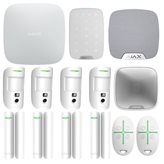 Kit Antifurto Ajax Wireless con centrale Hub2 plus 4G 2 SIM WI-FI + PIR Bianco