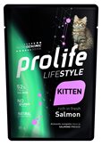 Prolife Cat Lifestyle Kitten Salmone - 85 gr - NEW (PACCO: PACCO DA 12 BUSTE (CONVIENE))