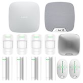 Kit Antifurto Ajax Wireless con centrale Hub 100 Zone 2G Colore Bianco