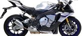 TERMINALE ARROW INDY-RACE PER YAMAHA R1 2020-2023, OMOLOGATO ALLUMINIO DARK/CARBONIO