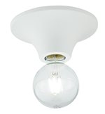 Plafoniera a soffitto Vesevus in metallo bianco satinato dm 18 cm lampada a vista