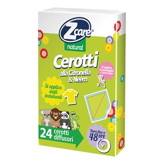 Zcare Natural Cerotti - Protezione Insettorepellente Anti-Zanzare 24 Pezzi