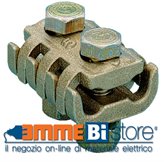 Morsetto a pettine 2 bulloni sezione 6-16 mmq in ottone pressofuso