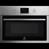 Electrolux KOMFE46X - Forno a microonde con grill, Piatto rotante in vetro e griglia rotonda removibile, Cottura a Forno a microonde e grill, Potenza grill 1200 (W), Potenza Forno a microonde 1000 (W), Manopole push/pull