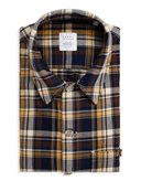 Camicia Collo italiano Quadri Twill Multicolor