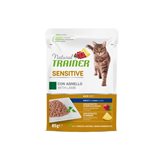 Trainer Gatto Natural Sensitive Agnello Bustina 85 Gr