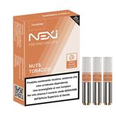 Nuts Tobacco Nexi Pod Precaricate Aspire 1,2ml - 3 pezzi (Nicotina: 12 mg/ml - ml: 1,2)