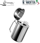 MOTTA OLIERA CILINDRICA BOTTIGLIA PER OLIO o ACETO 1 LT CON BECCUCCIO E COPERCHIO ACCIAIO INOX MADE IN ITALY - Variante : Ricambio