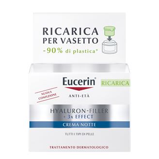 Eucerin Hyaluron-Filler + 3x Effect Crema Notte Anti-Età Ricarica 50ml