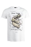 Coveri Collection T-shirt in puro cotone con stampa digitale - L / Bianco 1