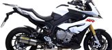 TERMINALE DI SCARICO SLIP-ON ARROW RACE-TECH IN ALLUMINIO DARK CON FONDELLO IN CARBONIO PER BMW S 1000 XR 2015/2016, OMOLOGATO