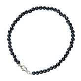 Bracciale di Tormalina Nera e Argento 925