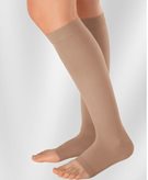 Medi - Duomed - Calze compressive medicali classe 1, punta aperta - AD Gambaletto (paio) - Colore : Beige- Taglia : XL- Versione : Lungo