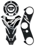 ADESIVI 3D PROTEZIONI SERBATOIO, TAPPO, PIASTRA MANUBRIO PER YAMAHA R1 2004/2006