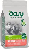 Oasy Salmone OAP cane adulto Medium e Large (Formato: 12 Kg)